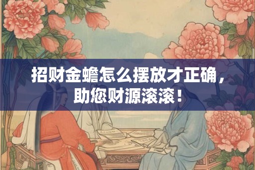 招财金蟾怎么摆放才正确，助您财源滚滚！