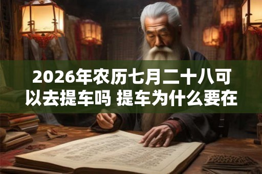 2026年农历七月二十八可以去提车吗 提车为什么要在上午