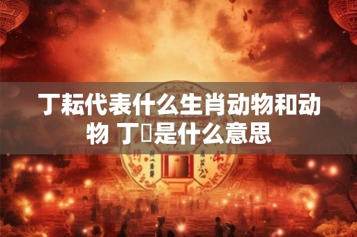 丁耘代表什么生肖动物和动物 丁邚是什么意思