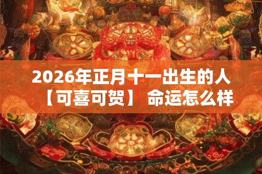 2026年正月十一出生的人【可喜可贺】 命运怎么样 2026年正月十一出生的人【可喜可贺】 命运怎么样