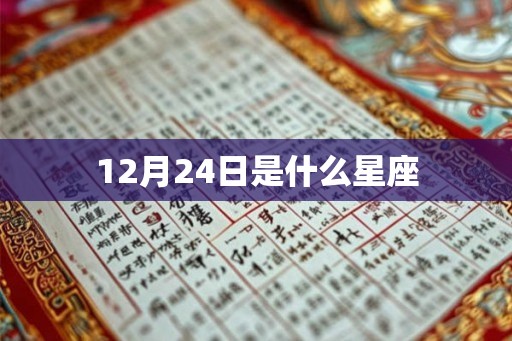 12月24日是什么星座