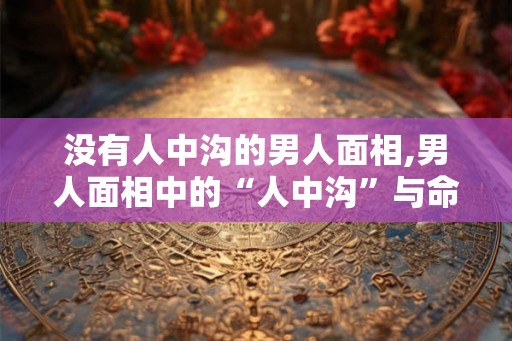 没有人中沟的男人面相,男人面相中的“人中沟”与命运关系 没有人中沟的男人面相,男人面相中的“人中沟”与命运关系