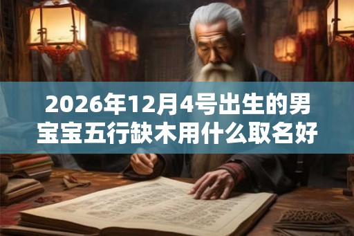 2026年12月4号出生的男宝宝五行缺木用什么取名好