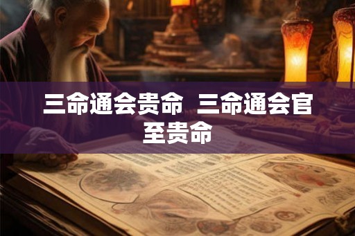 三命通会贵命 三命通会官至贵命 三命通会贵命 三命通会官至贵命