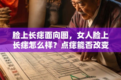 脸上长痣面向图，女人脸上长痣怎么样？点痣能否改变一个人的命运？