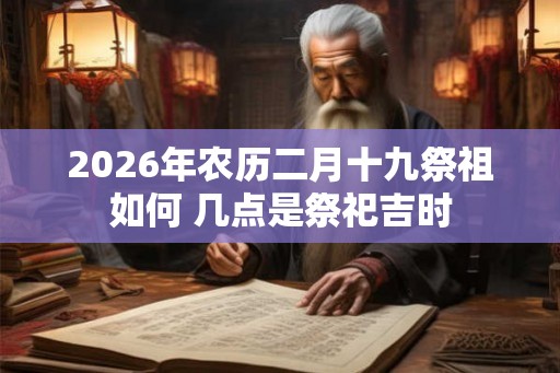 2026年农历二月十九祭祖如何 几点是祭祀吉时
