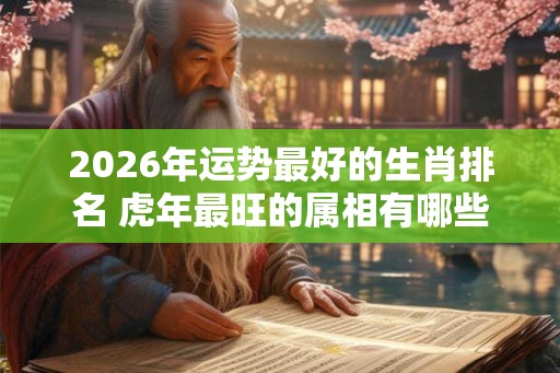 2026年运势最好的生肖排名 虎年最旺的属相有哪些