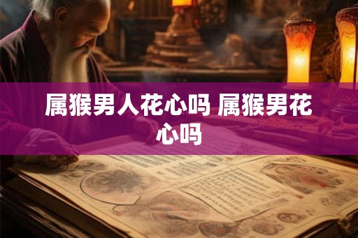 属猴男人花心吗 属猴男花心吗
