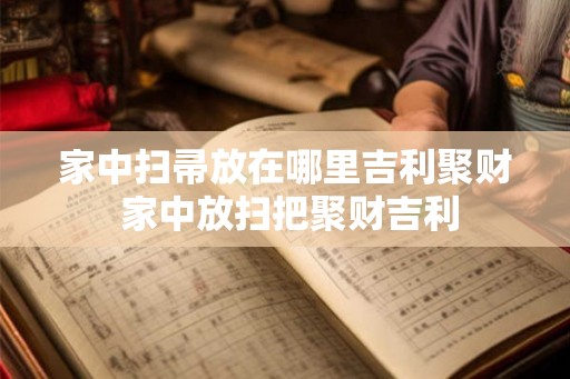 家中扫帚放在哪里吉利聚财 家中放扫把聚财吉利