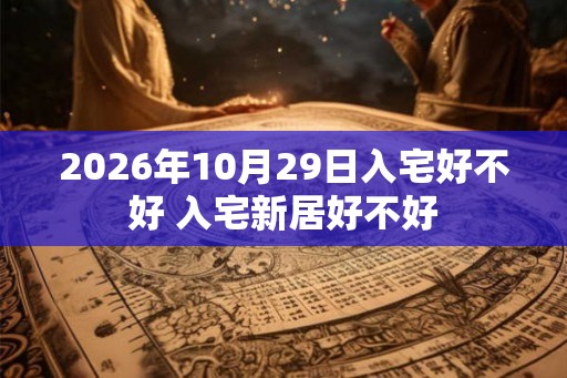 2026年10月29日入宅好不好 入宅新居好不好