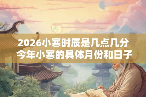 2026小寒时辰是几点几分 今年小寒的具体月份和日子