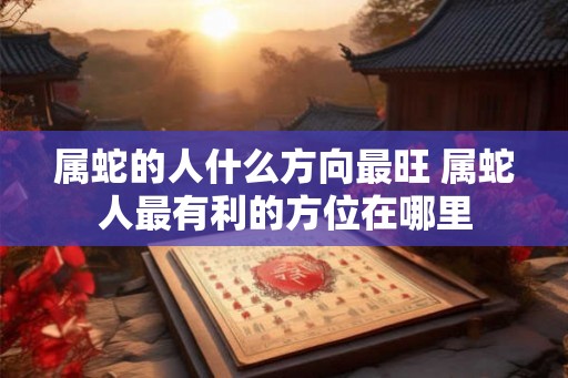 属蛇的人什么方向最旺 属蛇人最有利的方位在哪里 属蛇的人什么方向最旺 属蛇人最有利的方位在哪里