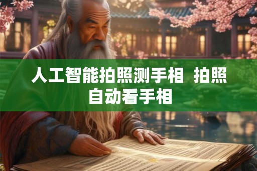 人工智能拍照测手相  拍照自动看手相
