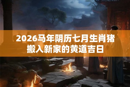 2026马年阴历七月生肖猪搬入新家的黄道吉日