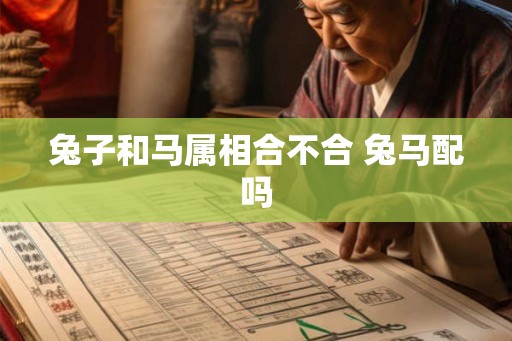 兔子和马属相合不合 兔马配吗