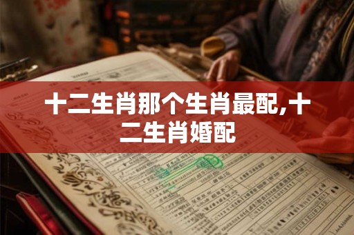 十二生肖那个生肖最配,十二生肖婚配