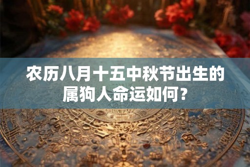 农历八月十五中秋节出生的属狗人命运如何？