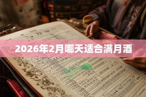 2026年2月哪天适合满月酒
