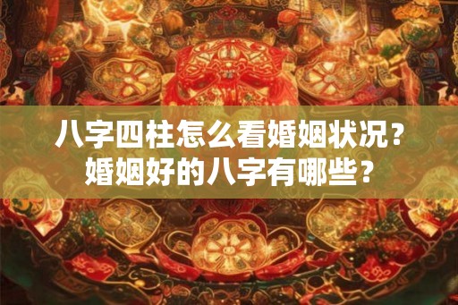八字四柱怎么看婚姻状况？婚姻好的八字有哪些？