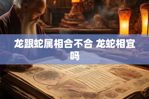 龙跟蛇属相合不合 龙蛇相宜吗 龙跟蛇属相合不合 龙蛇相宜吗