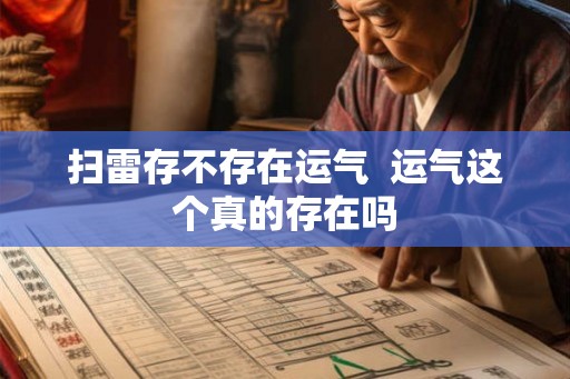 扫雷存不存在运气  运气这个真的存在吗