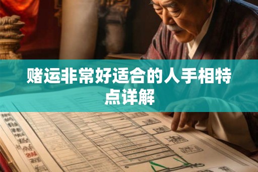 赌运非常好适合的人手相特点详解
