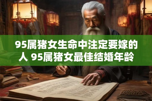 95属猪女生命中注定要嫁的人 95属猪女最佳结婚年龄