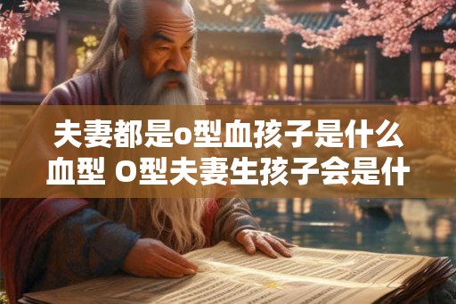夫妻都是o型血孩子是什么血型 O型夫妻生孩子会是什么血型 夫妻都是o型血孩子是什么血型 O型夫妻生孩子会是什么血型