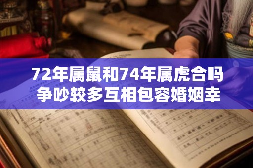 72年属鼠和74年属虎合吗 争吵较多互相包容婚姻幸福