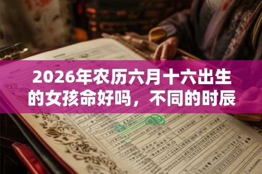 2026年农历六月十六出生的女孩命好吗，不同的时辰都适合做什么？