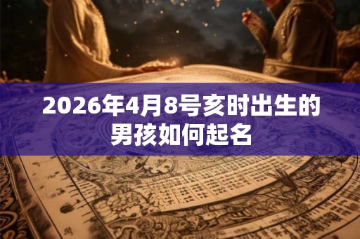 2026年4月8号亥时出生的男孩如何起名