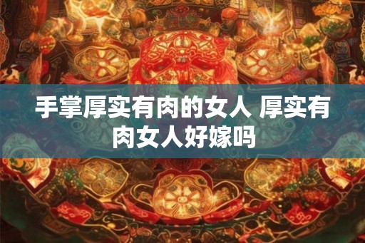 手掌厚实有肉的女人 厚实有肉女人好嫁吗 手掌厚实有肉的女人 厚实有肉女人好嫁吗