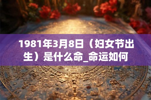 1981年3月8日（妇女节出生）是什么命_命运如何