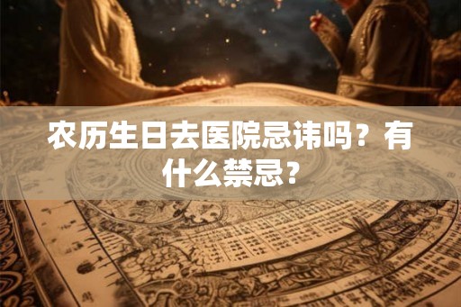 农历生日去医院忌讳吗?有什么禁忌? 农历生日去医院忌讳吗?有什么禁忌?