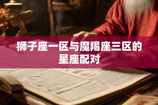 狮子座一区与魔羯座三区的星座配对