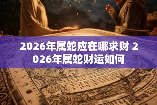 2026年属蛇应在哪求财 2026年属蛇财运如何