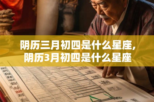 阴历三月初四是什么星座,阴历3月初四是什么星座