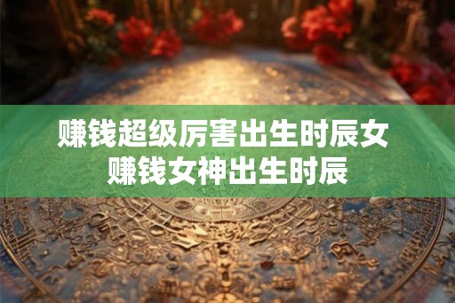 赚钱超级厉害出生时辰女 赚钱女神出生时辰 赚钱超级厉害出生时辰女 赚钱女神出生时辰