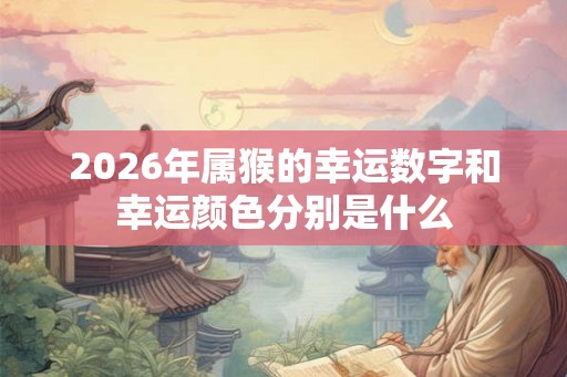 2026年属猴的幸运数字和幸运颜色分别是什么