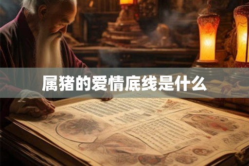属猪的爱情底线是什么 属猪的爱情底线是什么