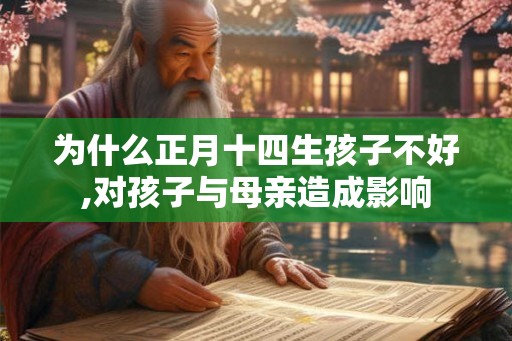 为什么正月十四生孩子不好,对孩子与母亲造成影响