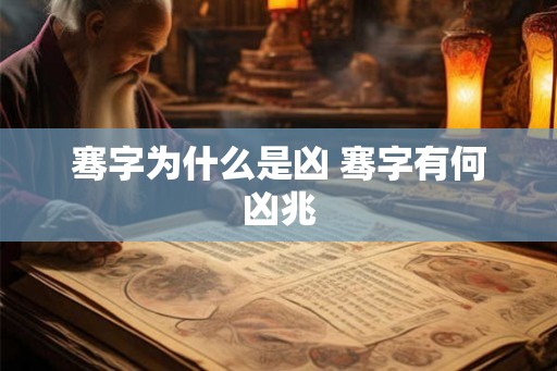 骞字为什么是凶 骞字有何凶兆 骞字为什么是凶 骞字有何凶兆
