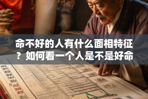 命不好的人有什么面相特征？如何看一个人是不是好命？