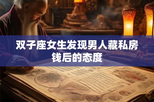 双子座女生发现男人藏私房钱后的态度