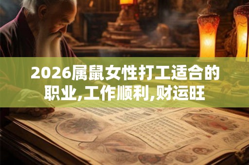 2026属鼠女性打工适合的职业,工作顺利,财运旺 2026属鼠女性打工适合的职业,工作顺利,财运旺