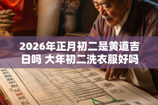 2026年正月初二是黄道吉日吗 大年初二洗衣服好吗