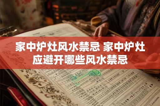 家中炉灶风水禁忌 家中炉灶应避开哪些风水禁忌