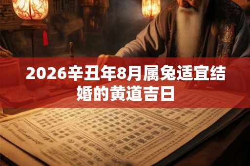 2026辛丑年8月属兔适宜结婚的黄道吉日