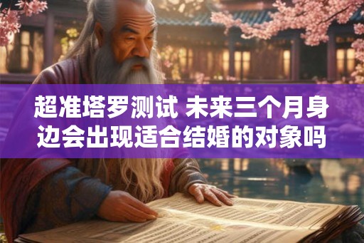 超准塔罗测试 未来三个月身边会出现适合结婚的对象吗 超准塔罗测试 未来三个月身边会出现适合结婚的对象吗