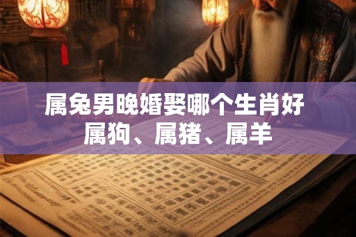 属兔男晚婚娶哪个生肖好 属狗、属猪、属羊